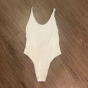 NWT Aerie white one piece swimsuit size M Long